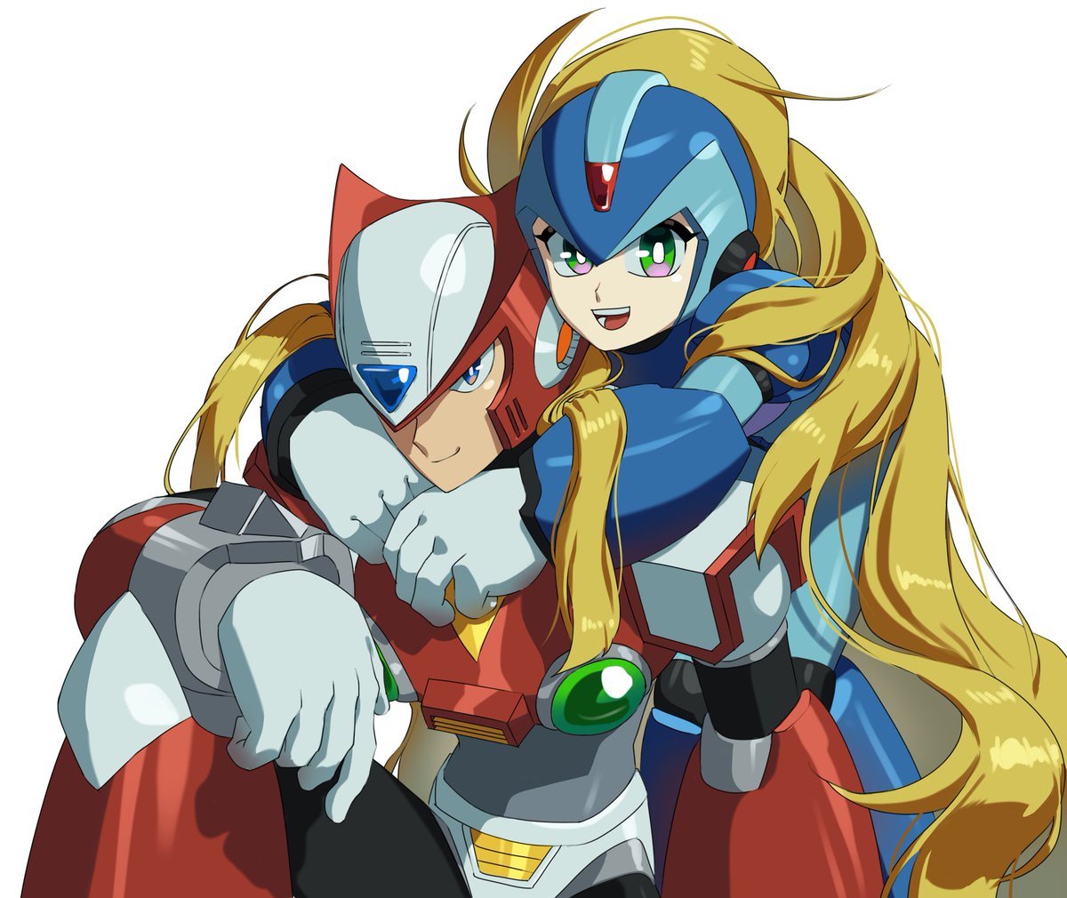 Zero and X chan❤️💙 제로와 엑스쨩😎