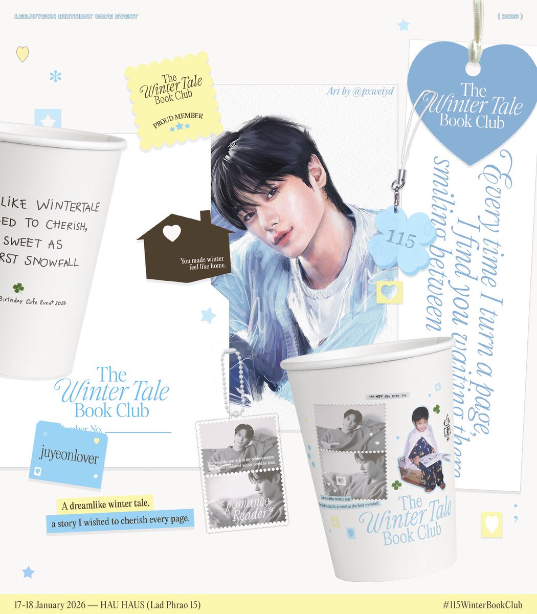 𝘾𝙡𝙪𝙗 𝘿𝙚𝙩𝙖𝙞𝙡 𝙍𝙚𝙡𝙚𝙖𝙨𝙚 ✩

Prepare your heart for winter, and join our book club on 17-18.01.2026 ❄️📘

#115WinterBookClub 
#주연 #더보이즈 #JUYEON #THEBOYZ