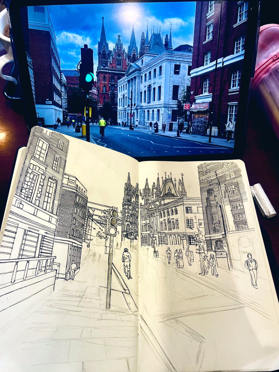 naompty57's tweet photo. 2026年はより描く。

#イラスト
#drawingart 
#pencilart 
#illustration 
#london
#イギリス
#旅行記 https://t.co/BFMNSyNN2h