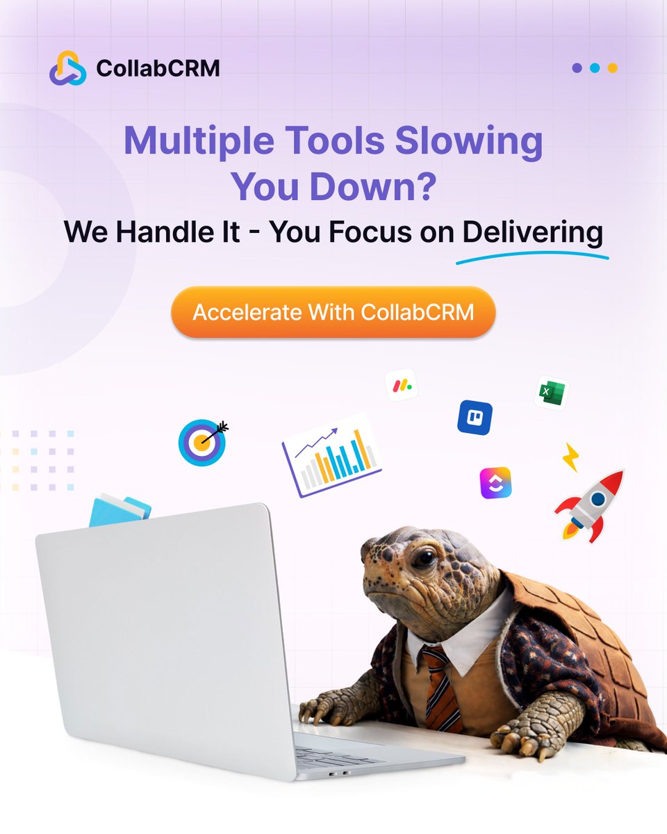 CollabCRM's tweet image. The average IT firm loses up to 15% of workforce time just to tool-switching and unnecessary meetings?

That’s not a productivity glitch. It’s a revenue leak.

Get CollabCRM.

collabcrm.com

#CollabCRM #ITManagement #BusinessEfficiency #Scalability #FoundersLife