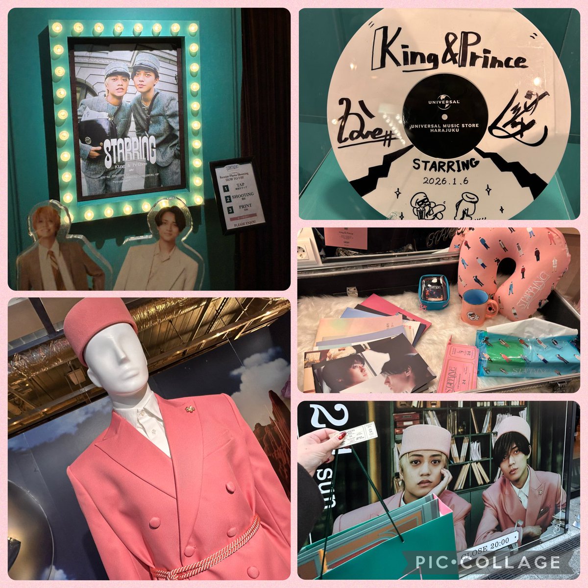 キンプリPOPUP Theaterの世界観‼︎可愛かった🥰 大好きなピンクのお