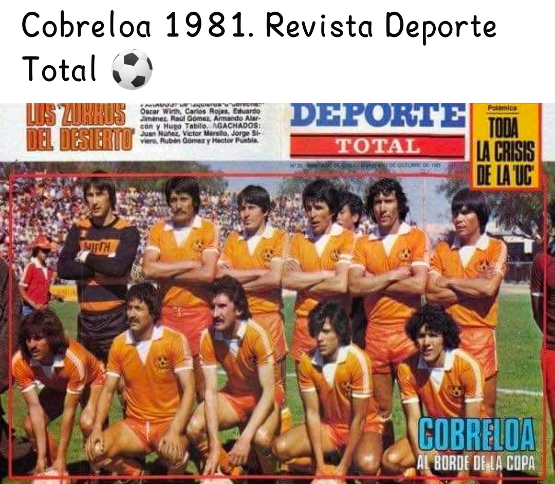 danieldiazv's tweet photo. @AbranCancha8 Más que un jugador, todo el equipo de 1981 https://t.co/u4Uwg9FegC