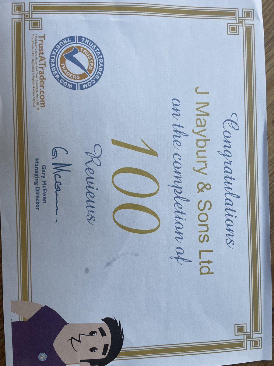 Big thank you to all the people who have trusted, supported and took the time to leave some honest feedback for us over the years.