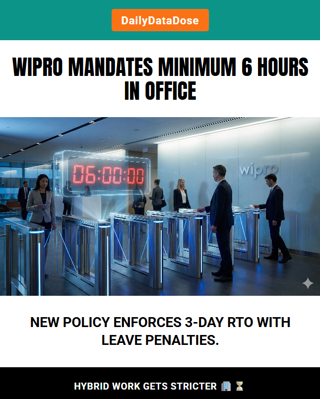 DailyDataDosee's tweet image. #wipro #Officecontent #WorkFromHome #employee