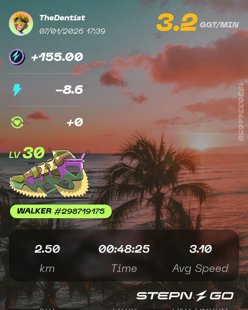 Evening walk #STEPNGO