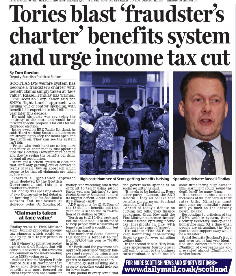 The SNP have turned welfare into a fraudster’s charter.

No checks. No control. Ballooning costs.

Then they hike taxes on people who actually work to pay for it.