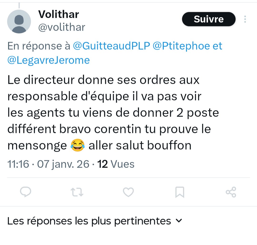 Ça dépend de la taille de la commune, et du directeur. Mon père n'hésitait pas à faire la tournée avec les éboueurs et à aller travailler avec les agents d'entretien des écoles pour recueillir leurs besoins.
Mais à court d'argument, ce messire m'a bloquée. 🤡