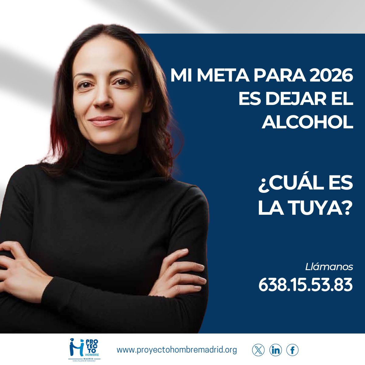 No importa cuántas veces lo intente. Mi meta es dejar de consumir.
¿Y la tuya?

El alcohol es la segunda sustancia por la que más peticiones de tratamiento recibimos. 

🔗 bit.ly/42N90ij

Sabemos que superar una adicción no es sencillo, pero no tienes que hacerlo solo/a.