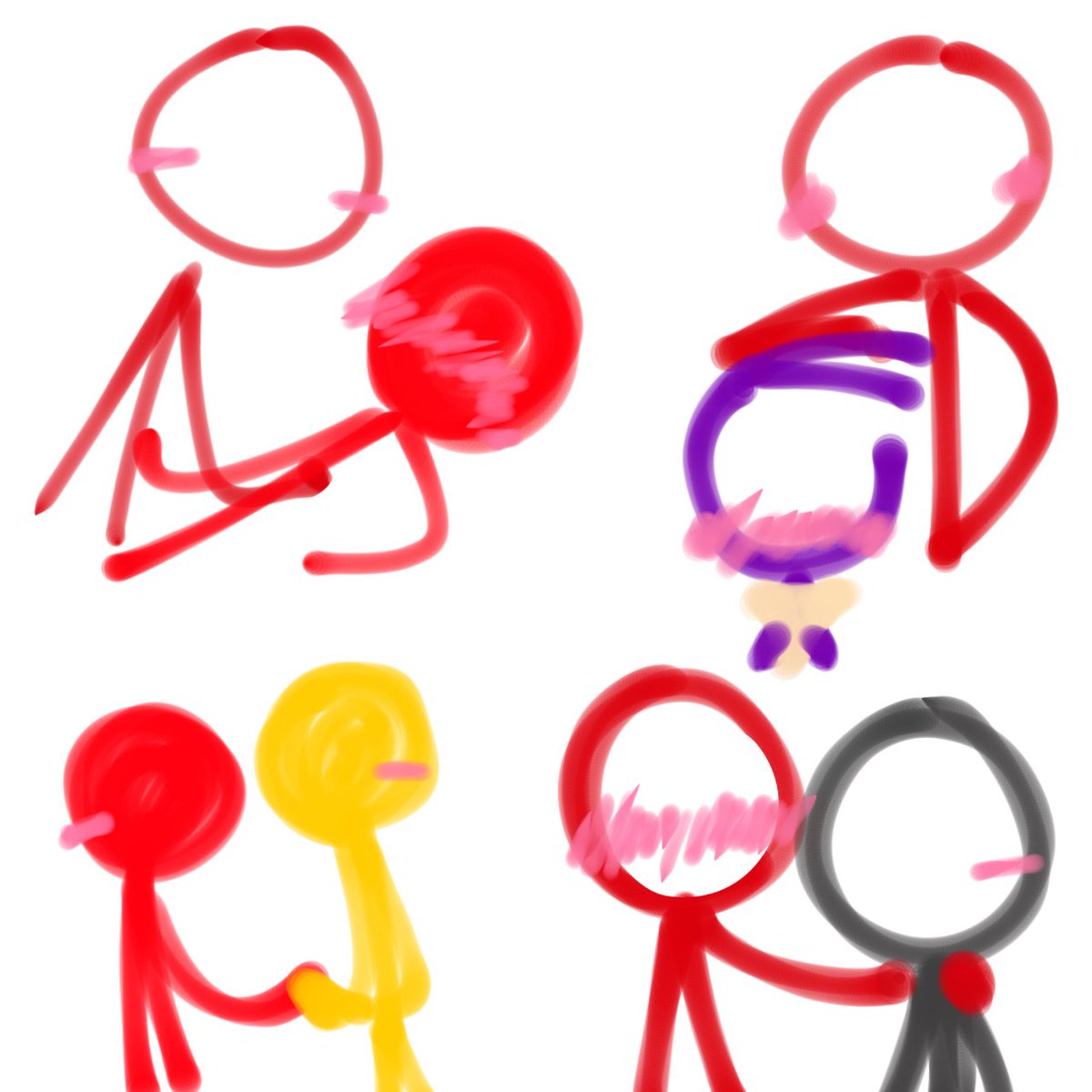 cheez3bbuck3t's tweet photo. yesterday realized that I'm a multishipper so i drew some of the alan becker ships i really like (please ignore the oc selfship with tdl okay)
im a lazy ahh to translate the text ask someone else to do it ig #alanbecker #alanbeckerfanart #tomatoduo #darkred #darkvic #redyellow https://t.co/L6lTxTTO5c
