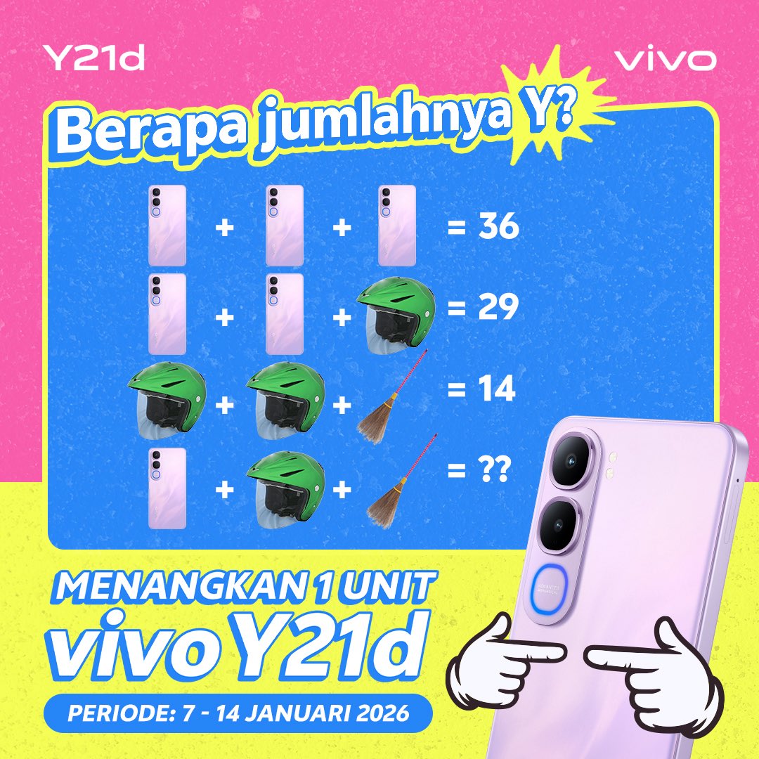 vivo_indonesia's tweet image. Ada yang bisa ngitung gak nih Y?👀

Cek dulu twit selanjutnya buat tau cara mainnya, vivolks👇🏻