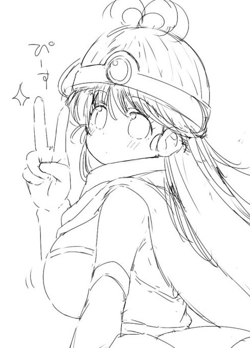 久しぶりになんか描いてる～:(っ'ヮ'c):✌️ 