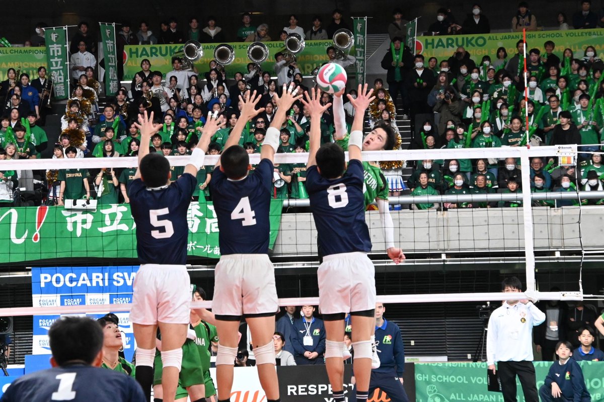 感動をありがとう🏐💙／ 市船男子バレーボール部 #春高バレー 初戦