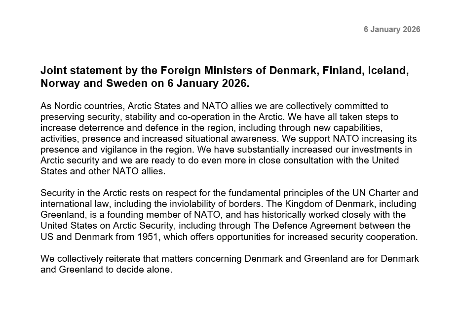 DanishMFA's tweet image. Read the full joint statement from 🇩🇰🇫🇮🇮🇸🇳🇴🇸🇪 here ⬇️