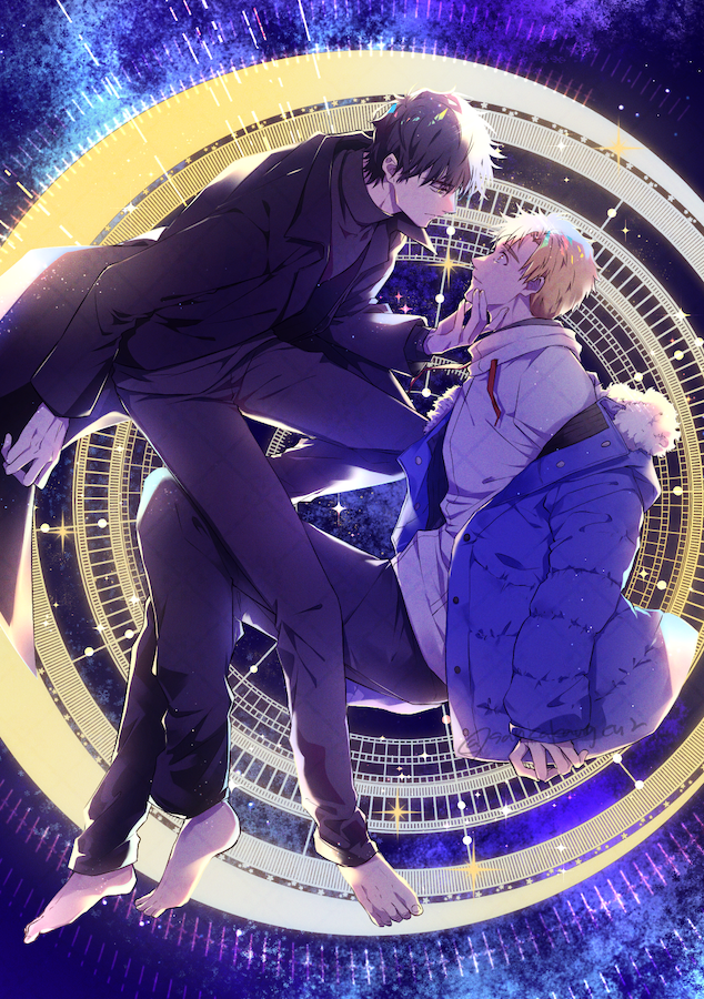 sankakangen2's tweet image. よだつか再録本の表紙出来た！！！かも！！！（尚タイトルはこれから）