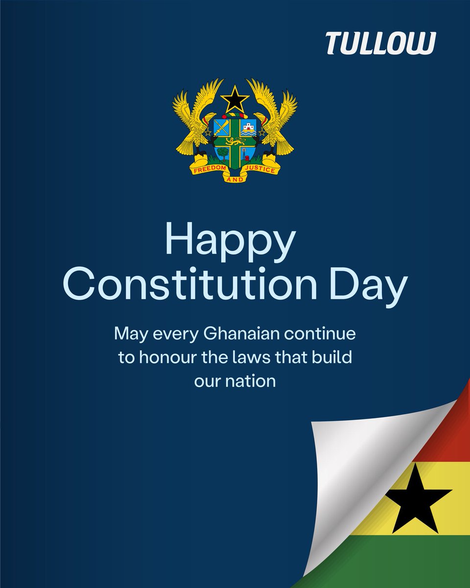On Constitution Day, we acknowledge the strength of our institutions and the spirit of our people. Long live Ghana!