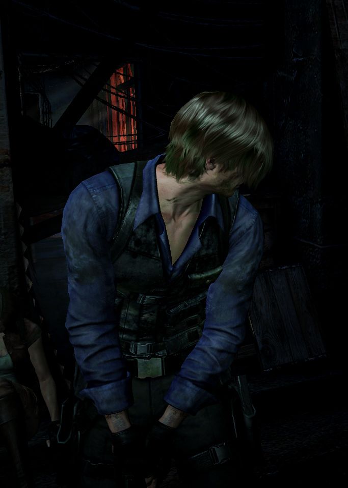 LE0NKISSER's tweet image. whoever took that pic of re6 leon, thank you...