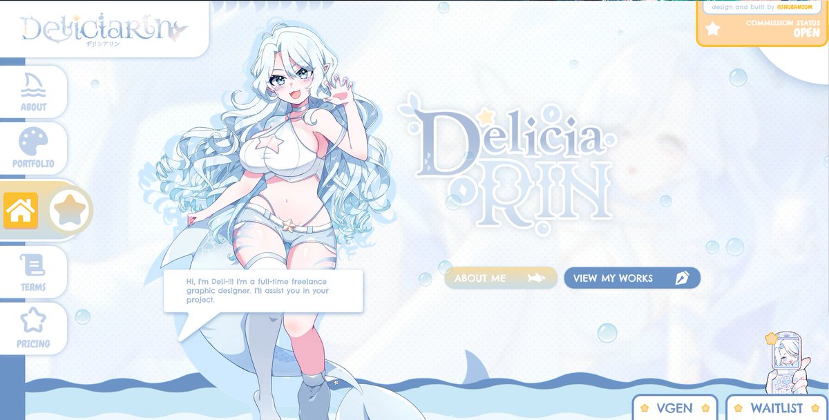 a bit of a shame that this site wasn't used as much,
I think it's one of the my best works in terms of overall feel.

deliciarin.vercel.app