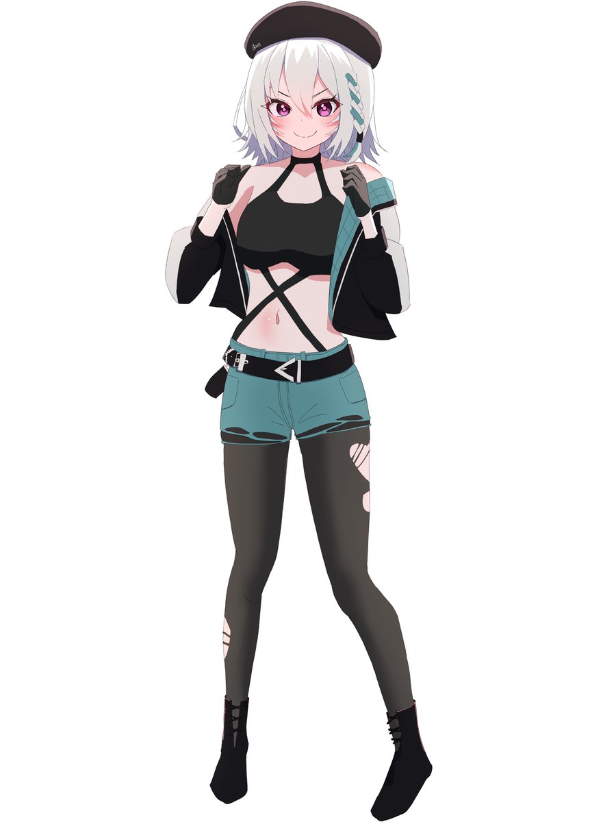 reni_maar's tweet image. ファイティングポーズ✊

#あおぎり高校美術部 
#MoemiART