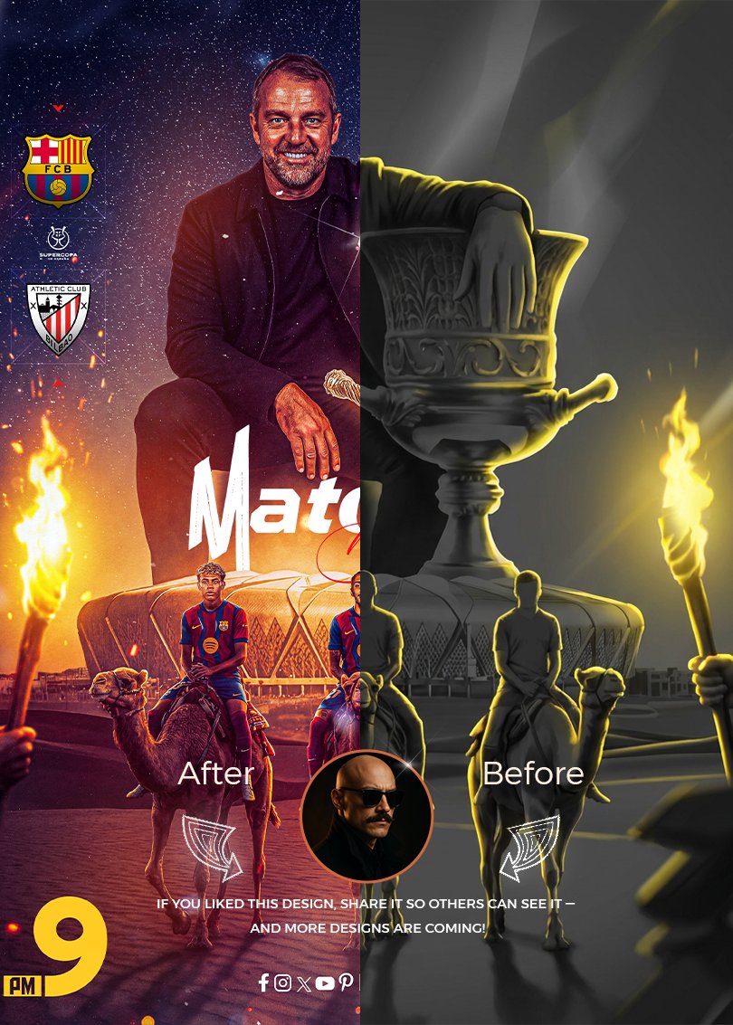 MSFootball12's tweet image. Light Map ☺️🧐

This isn't a filter, a ready-made effect, or a Prompt 😂 Lighting doesn't just illuminate… lighting tells a story.

Because the small details
are what make the big picture 👑🏆 And the rest?

A journey to complete the scene 🔥

#smsports #sportsdesign…