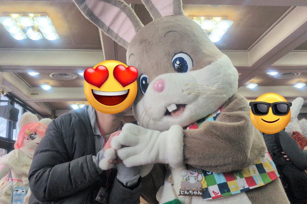 昨年一年、色んなイベントでお世話になったどんちゃん！ どんちゃんと