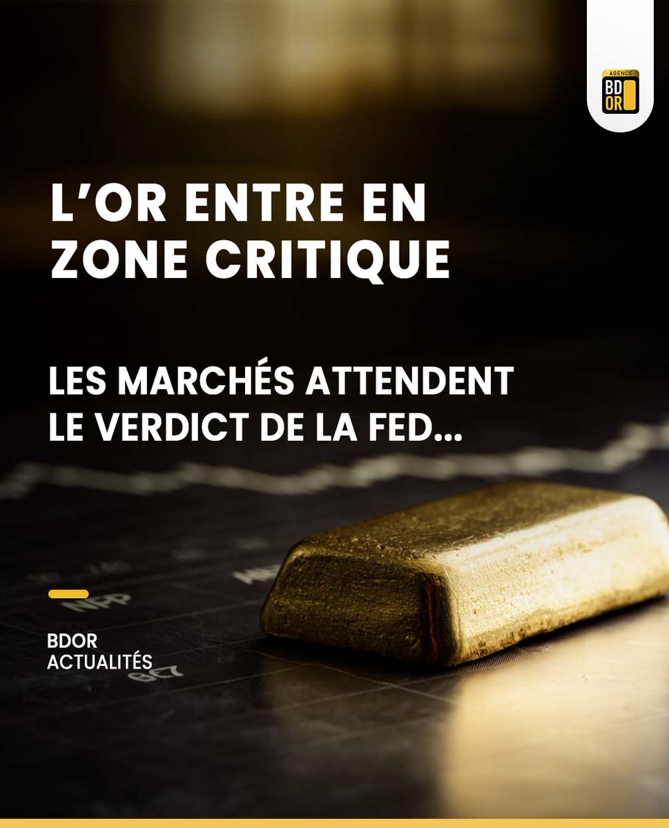 📢 L’or bloque à 4 500 $… simple pause… ou vrai signal d’alerte ? Les marchés retiennent leur souffle avant le verdict de la Fed.

👉f.mtr.cool/tcvwwpsjhf

#or #gold #FED #valeurrefuge #BDOR
