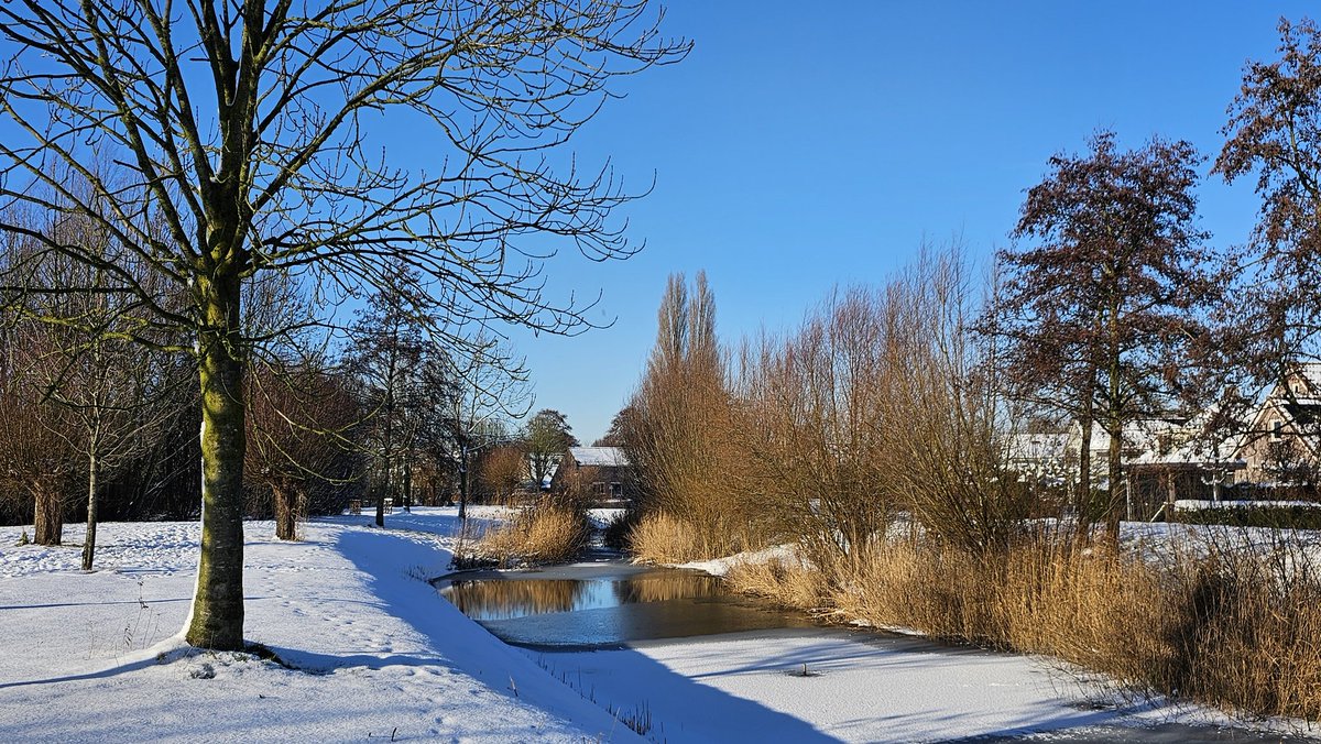 Motormiss's tweet image. Nostalgische sfeer die de sneeuw. Gisteren met een blauwe lucht lijkt het water blauw en de sneeuw nóg witter. En vandaag is er weer een pak bij gevallen en bekijk ik alles voorlopig vanuit mijn warme huis 🌨 ❄️
#Andel #Altena #sneeuw #winters #wittewereld