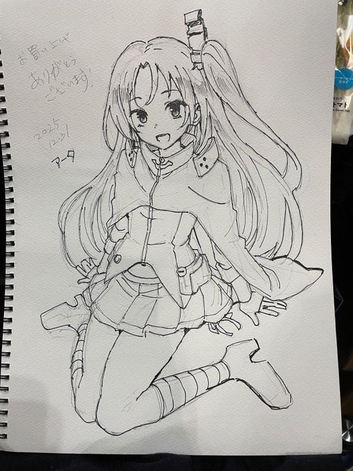 コミケで描いたスケブ 