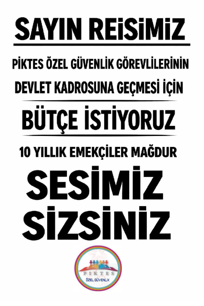 #Piktes
<a href="/RTErdogan/">Recep Tayyip Erdoğan</a>
<a href="/isikhanvedat/">Prof. Dr. Vedat Işıkhan</a>
<a href="/memetsimsek/">Mehmet Simsek</a>
🛑 SAYIN YETKİLİLER 
🚨OKULLAR TEHLİKEDE🚨

🛑 OKULLARDA SİLAHLAR
KONUŞUYOR
🛑ÖĞRETMEN MÜDÜR
VURULUYOR
🛑ÖĞRENCİLER KORKUYOR

🛑  7️⃣5️⃣0️⃣
PİKTES ÖZEL GÜVENLİKLER 
👉ÇIKARILAN ve ÇALIŞAN 
10 YILLIK TECRÜBE İLE
SİZLERDEN ÇÖZÜM BEKLİYOR