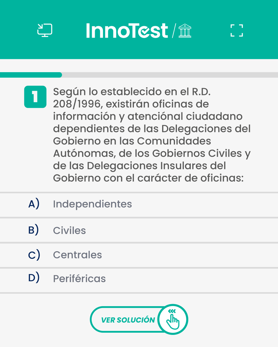 🚨 Reto Auxiliar Admvo. del Estado

👇 Comenta la respuesta correcta 

Cada pregunta que entrenas hoy es un paso más hacia tu plaza 💪

📲 Más preguntas como esta en InnoTest

#OposicionesAGE #Convocatoria2025 #Opositores #TestOposiciones