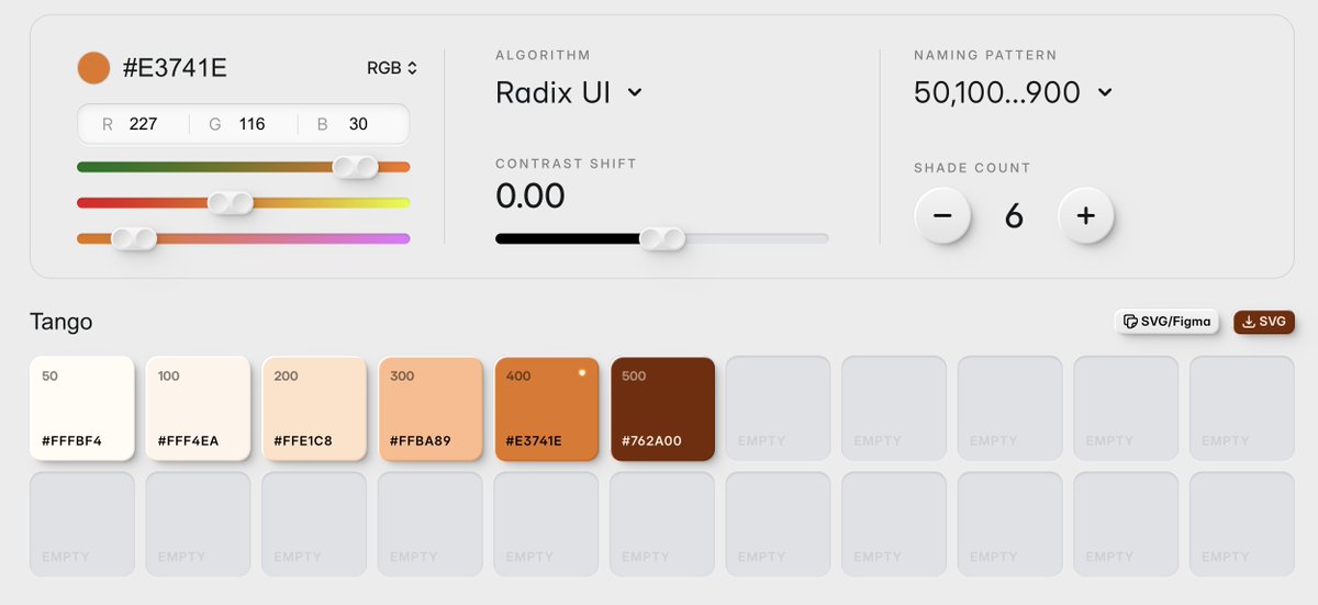 🎨 Genera paletas de color acorde a tus necesidades de diseño

► Explora combinaciones armónicas y accesibles
► Útil para definir temas en tus apps mobile
► Perfecto si quieres UI consistente y bien balanceada

👇🏻👇🏻👇🏻

→ kigen.design/color ←