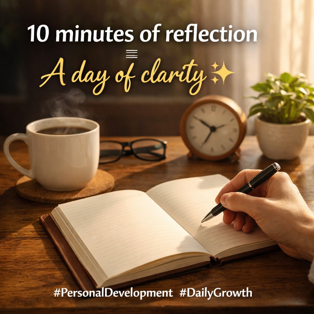 Start your day with just 10 minutes of reflection or journaling. 📝
It helps you clear your mind, set your priorities, and approach the day with focus and clarity. Small daily habits lead to big personal growth 

Pooja Nwabali Cortis Super Eagles Mavo Regina Daniels