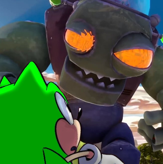 green sonic tweet media