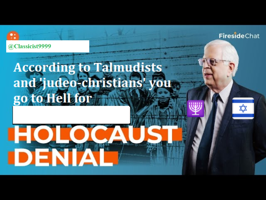 What should one believe about the 'Holocaust' to be saved?

How far off from 6 million can someone be and still be saved? Four million? Two? Or even 271,301?

Denying the 'Holocaust' is NO sin, despite the jews and 'judeo-christians' who gaslight their audiences and signal‑boost