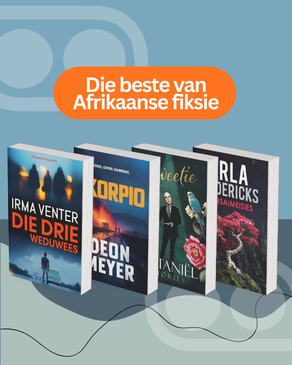 lootcoza's tweet image. Discover the best of Afrikaans fiction — powerful stories, rich language, and unforgettable characters that capture the heart of local storytelling. From timeless classics to modern voices, these reads celebrate the depth and beauty of Afrikaans writing.