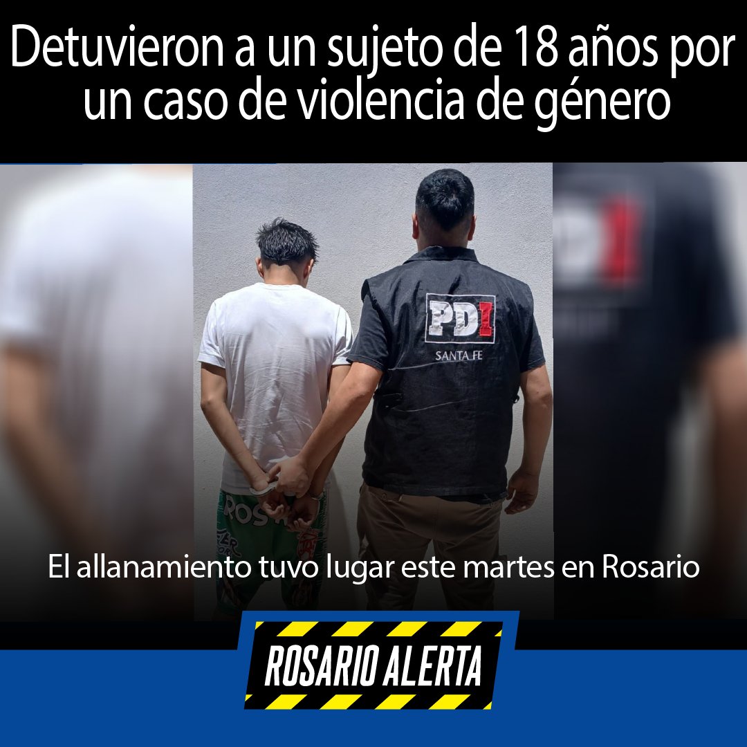 🚨 La PDI detuvo a un joven de 18 años tras un allanamiento en la zona sur. Está acusado de amenazas y lesiones en un contexto de violencia de género. 🔗 Nota completa
#Rosario #PDI #ViolenciaDeGénero  rosarioalerta.com.ar/site/?p=30142 a través de <a href="/RosarioAlerta/">Rosario Alerta</a>