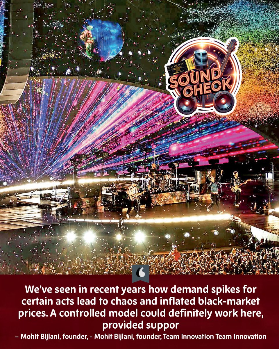 Calcutta_Times's tweet photo. In India, ticket scalping and “sold out” hype were widely discussed during announcements of concerts like Coldplay and Diljit Dosanjh in 2024.
#DiljitDosanjhConcert #ColdplayConcert #Delhiconcerts #Concerttickets https://t.co/Jai4Li6X4y