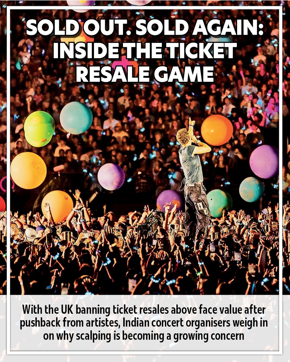 Calcutta_Times's tweet photo. In India, ticket scalping and “sold out” hype were widely discussed during announcements of concerts like Coldplay and Diljit Dosanjh in 2024.
#DiljitDosanjhConcert #ColdplayConcert #Delhiconcerts #Concerttickets https://t.co/Jai4Li6X4y