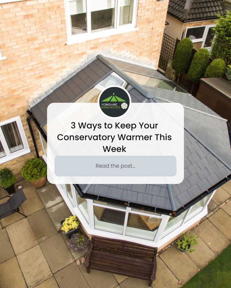 RoofsWarm's tweet image. Cold conservatory? Try these quick fixes ❄️👇

✔️ Close blinds or thermal curtains at night
✔️ Check doors &amp;amp; frames for draughts
✔️ Keep internal doors closed
👉 yorkshirewarmroofs.co.uk
#WinterHomeTips #WarmRoof