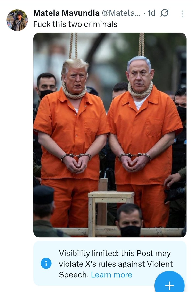 Which X rules does it specifically violate? This is exactly the Bullshitting we're supposed to live with. I've seen worst post about Putin, Xi, Khamenei and no fuckin X rules were mentioned with restricted visibility