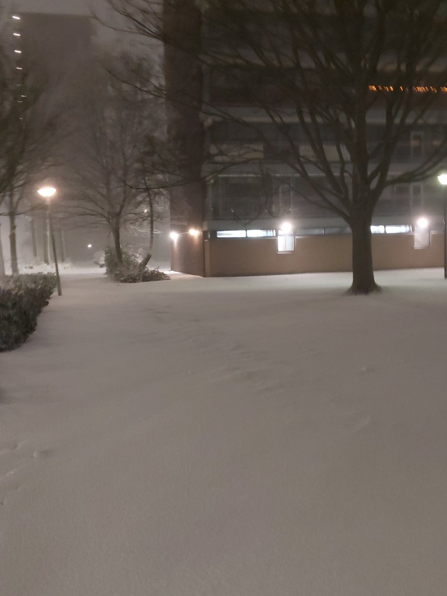 Veel sneeuw hier in Ommoord