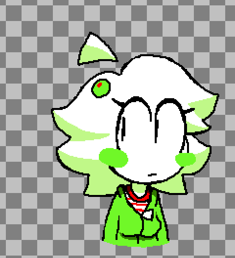 lowkey fw blonde olivia more idk why i gave her green hair