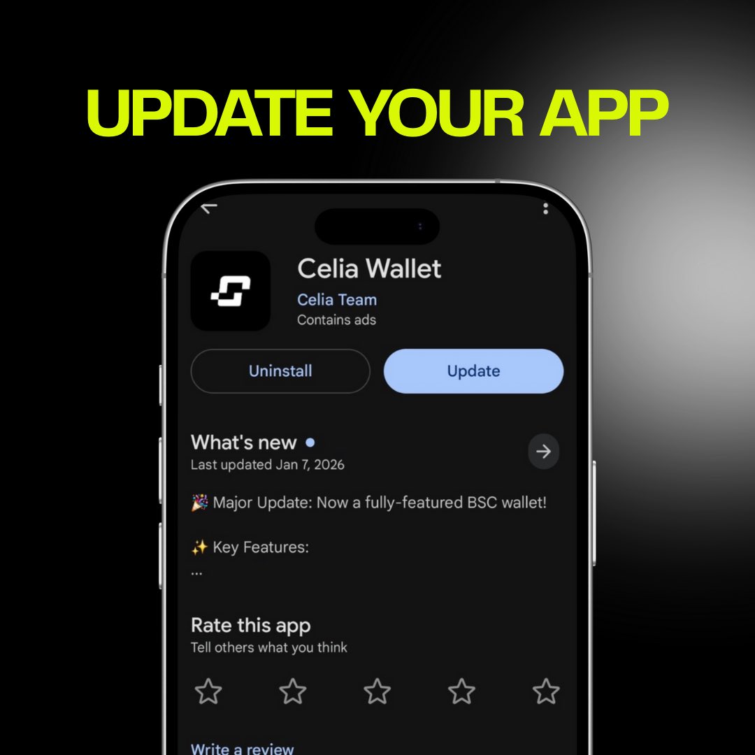 Kindly Update your app on Playstore!

Playstore: play.google.com/store/apps/det…

APK link: apk.celia.ltd

Apple TestFlight: testflight.apple.com/join/wAg54jX6