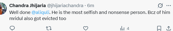 Literally, Malti fans are next-level dumb. Now they’re saying Mridul got evicted because of Pranit...

#PranitMore