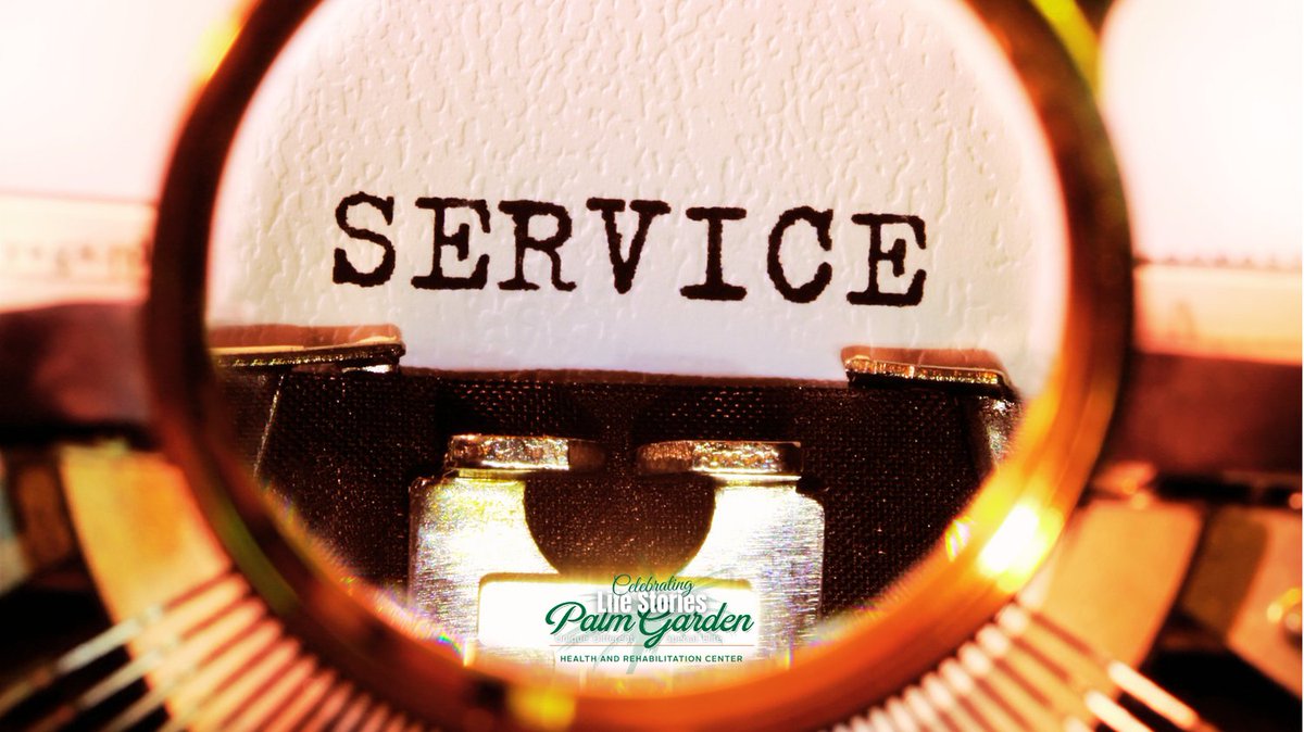 Good Wednesday morning. Service is virtue.
#WeArePalmGarden