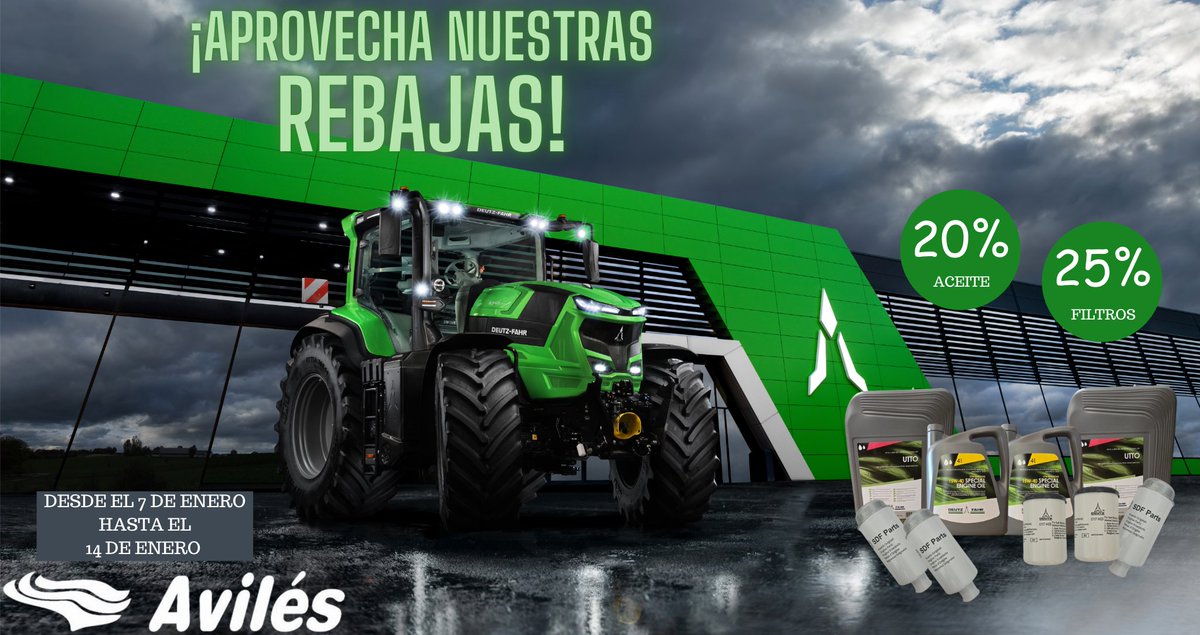 📣📣 𝑹𝑬𝑩𝑨𝑱𝑨𝑺 𝑬𝑵 𝑹𝑬𝑪𝑨𝑴𝑩𝑰𝑶𝑺

Aprovecha nuestra semana de rebajas en recambios y aceites 💚💚

** 𝑷𝒓𝒐𝒎𝒐𝒄𝒊𝒐́𝒏 𝒗𝒂́𝒍𝒊𝒅𝒂 𝒆𝒏 𝒕𝒊𝒆𝒏𝒅𝒂 𝒇𝒊́𝒔𝒊𝒄𝒂 𝒚 𝒑𝒆𝒅𝒊𝒅𝒐𝒔 𝒕𝒆𝒍𝒆𝒇𝒐́𝒏𝒊𝒄𝒐𝒔 (𝒑𝒐𝒓𝒕𝒆𝒔 𝒏𝒐 𝒊𝒏𝒄𝒍𝒖𝒊𝒅𝒐𝒔)