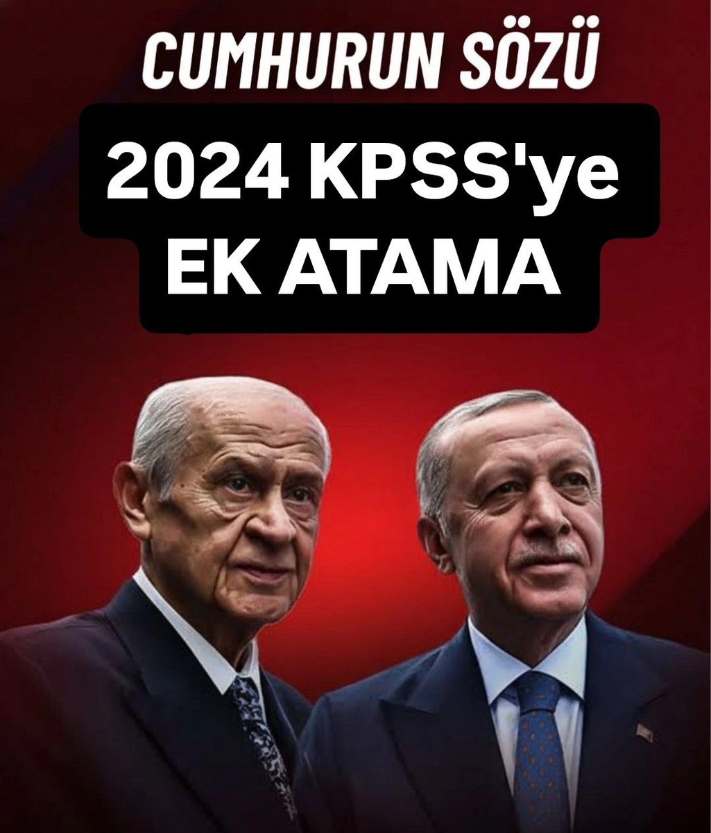 n_ilbsnn's tweet photo. @TalatAtilla 2024 KPSS ile 25 bin ek öğretmen ataması geleceğine inancımız tam

@RTErdogan @dbdevletbahceli @memetsimsek @oktay_saral @_aliyalcin_ @TalipGeylan06 @efkanala @Yusuf__Tekin @EgitimBirSen @Akpart @PrfDrFilizKilic @erkanakcay45 @YildizFeti https://t.co/DS68qwEZ3i
