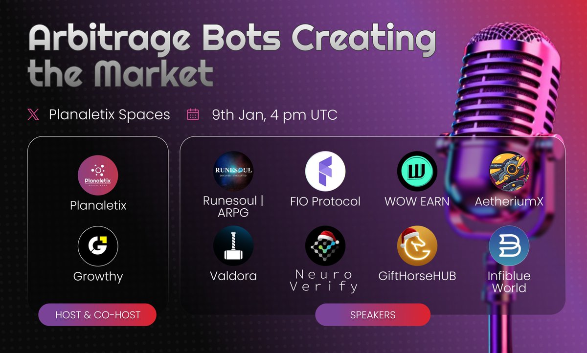 🎙 New Space: Arbitrage Bots Creating the Market Most crypto price  discovery is already automated. This Space looks at how arbitrage bots  shape markets, who pays for “efficiency,” and why AI agents