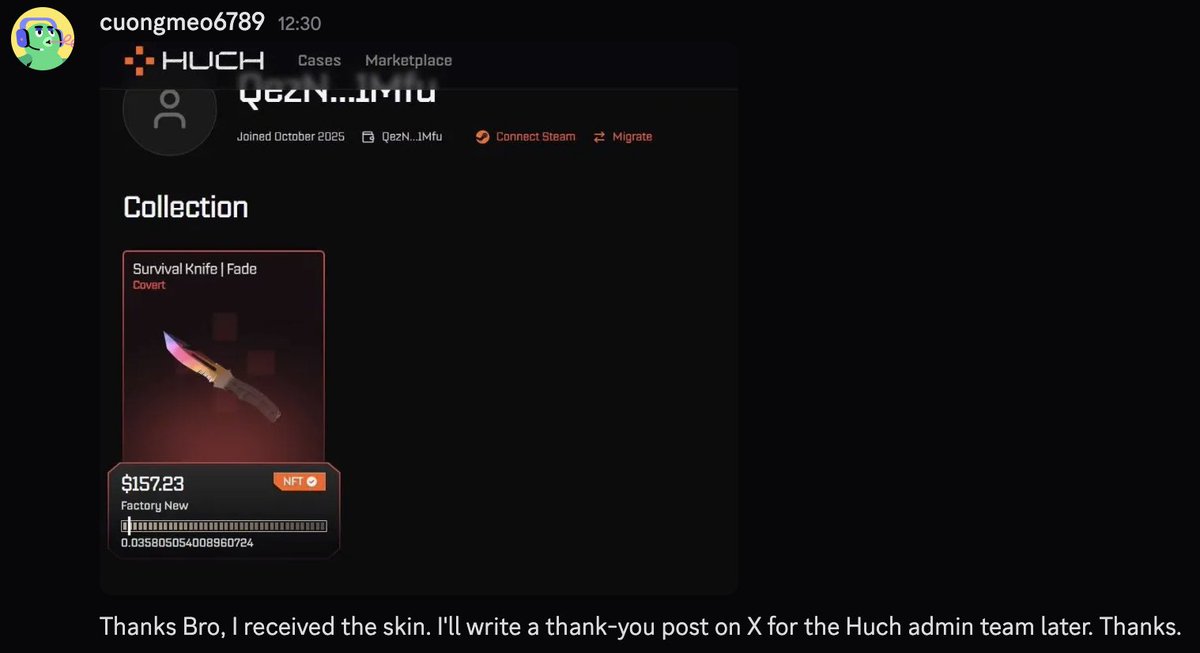 The winner has received his skin!

Which skins should we give away next? 👀