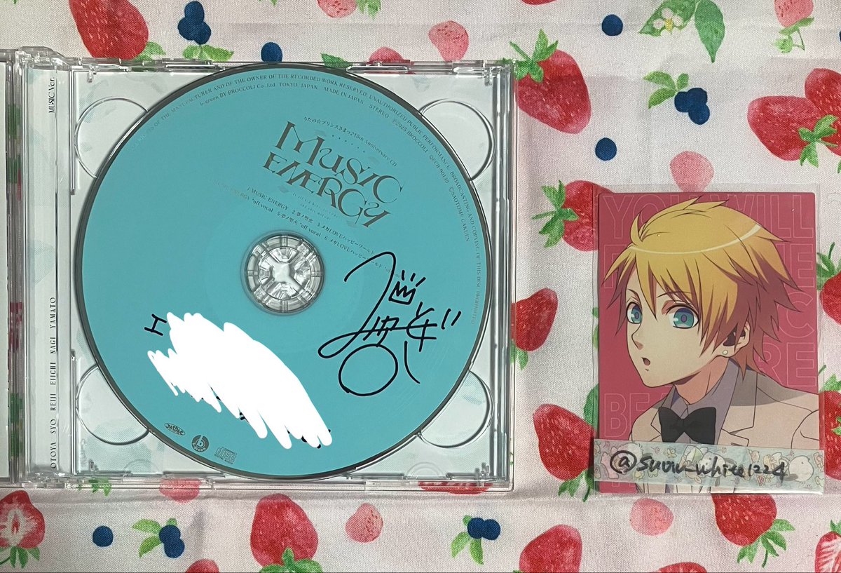 交換】うたプリ 15th Anniversary CD MUSIC ver. 直筆 サイン 譲 ナギ