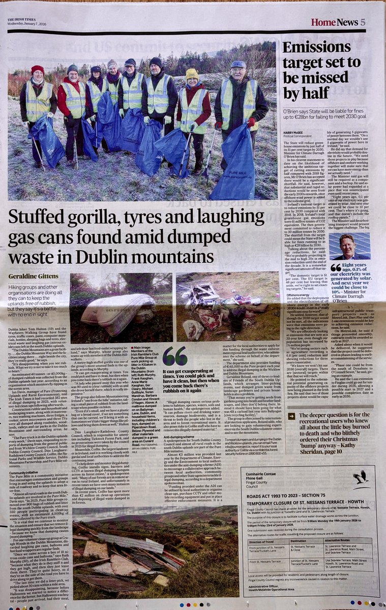 PureProject1's tweet image. Extremely busy day with Pure Media. Great @IrishTimes  article today focusing on the amazing work of our dedicated Pure Mile Volunteers who are working with us to, Improve and Enhance the Dublin Uplands. irishtimes.com/ireland/dublin… @DeptCEE